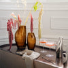 Sky vase amber small