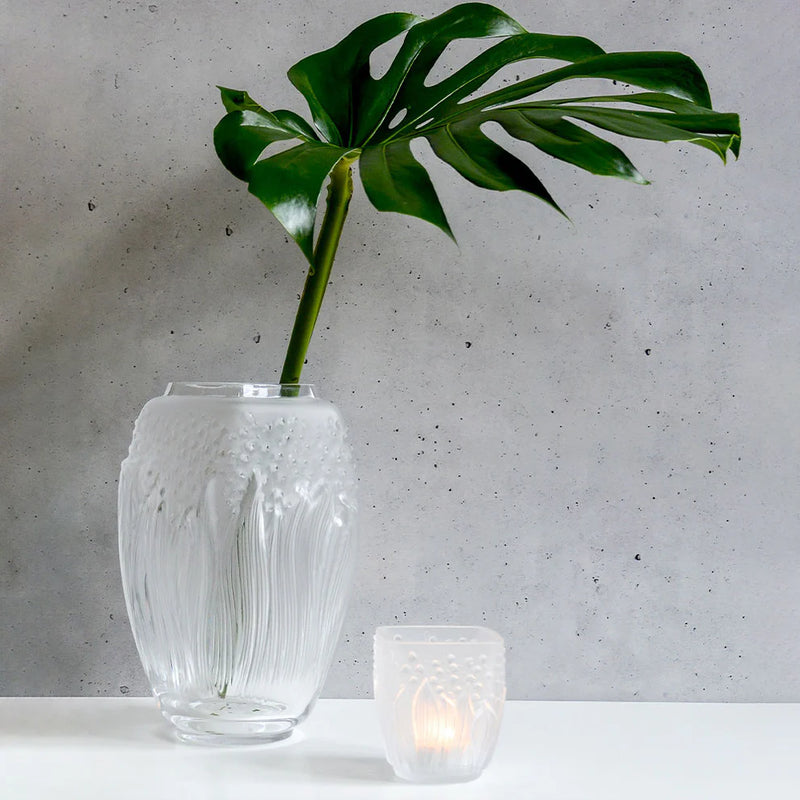 Muguet lily of valley votive clear