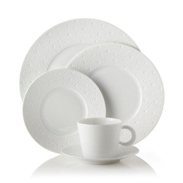 Ecume White Salad Plate