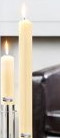 Candle 40cm cream