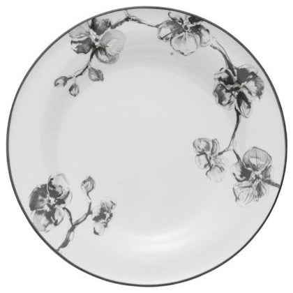 black orchid dinner plate