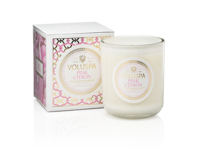 pink citron boxed classic maison candle