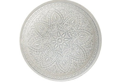 Divine charger plate - silver 13"