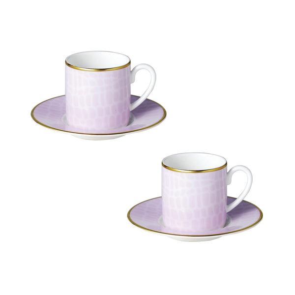 Layla set of two espresso cups and saucers