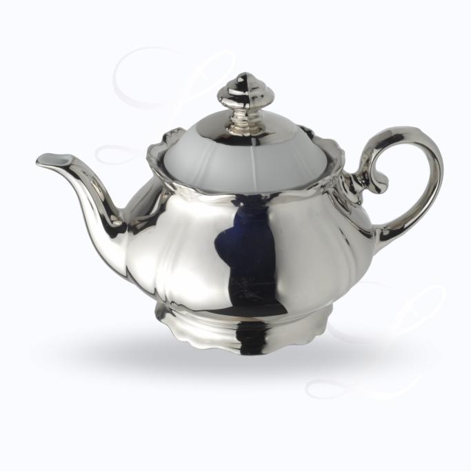 Silver biscuit teapot