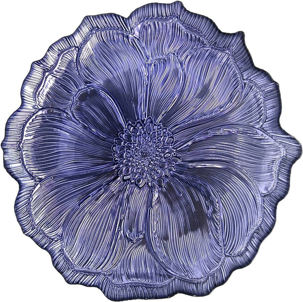 Vesna violet silver plate 8"
