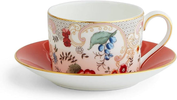 Wonderlust flowers teacup and saucer
