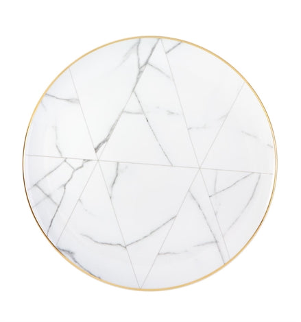 Carrara dinner plate