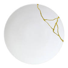 Kintsugi dinner plate