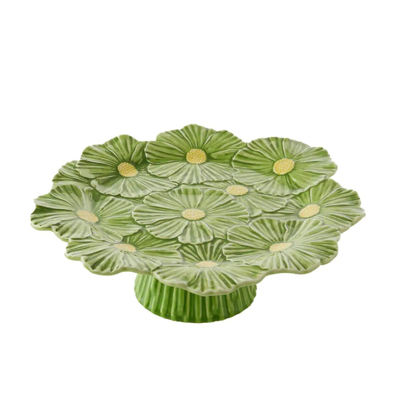 Maria flor cake stand verde amarillo