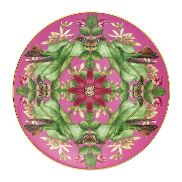 Wonderlust pink lotus salad plate