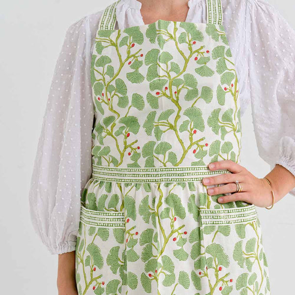 Spring ginkgo apron