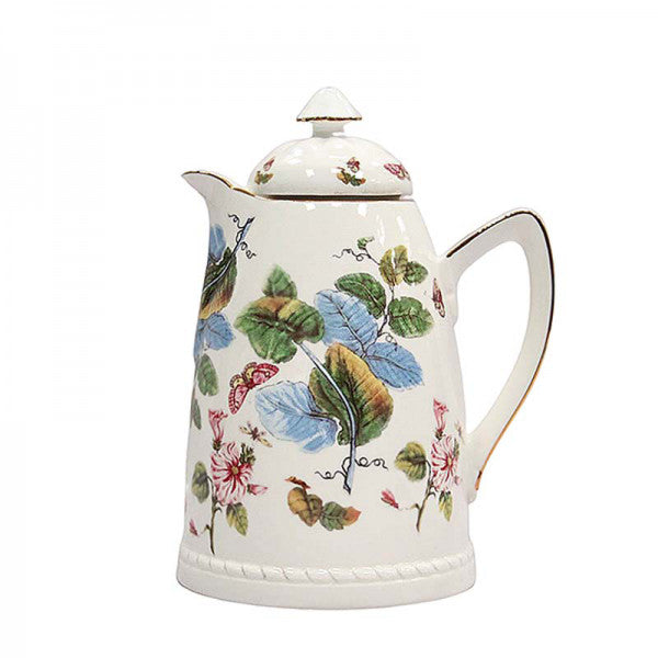 Floral  porcelain thermos