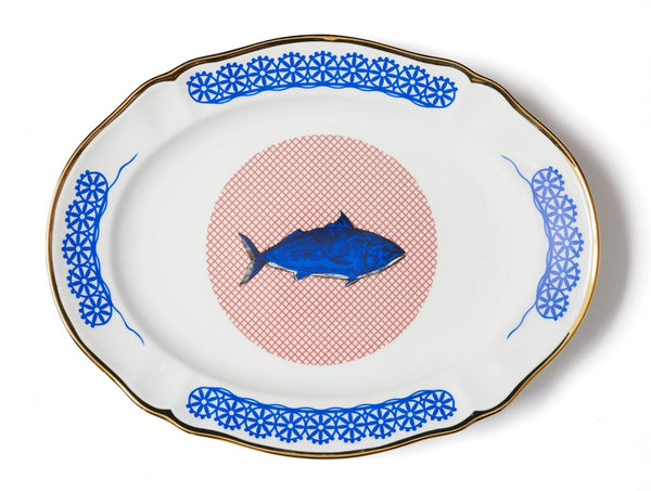 Fish oval platter 34cm