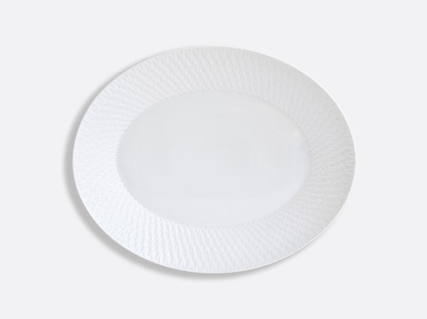 Twist blanc oval platter 38cm