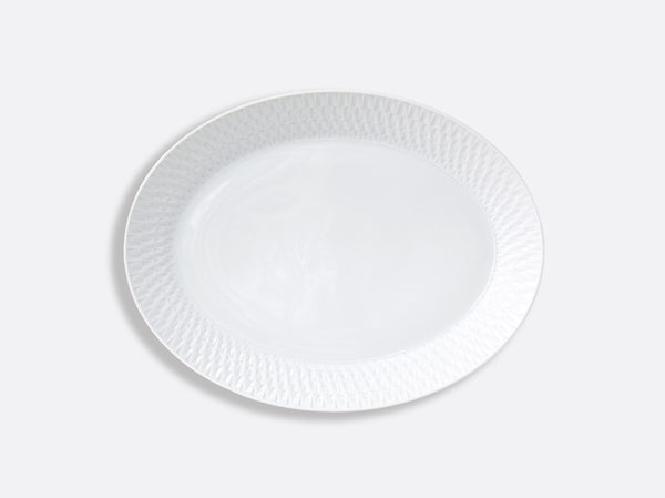 Twist blanc oval platter 33cm