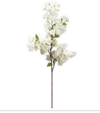 40" Cherry blosson spray white