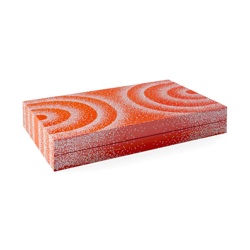 Vapor orange backgammon set