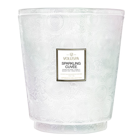 Sparkling cuvee 5  heart candle