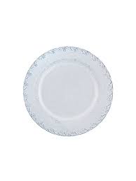 Flora white dinner plate