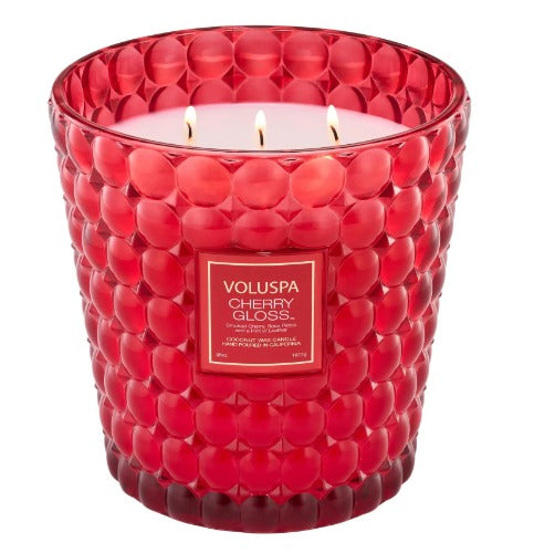 Cherry gloss 3 wick candle