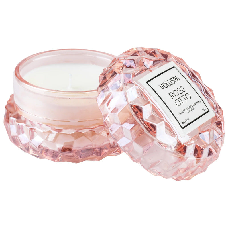 Rose otto macaron candle