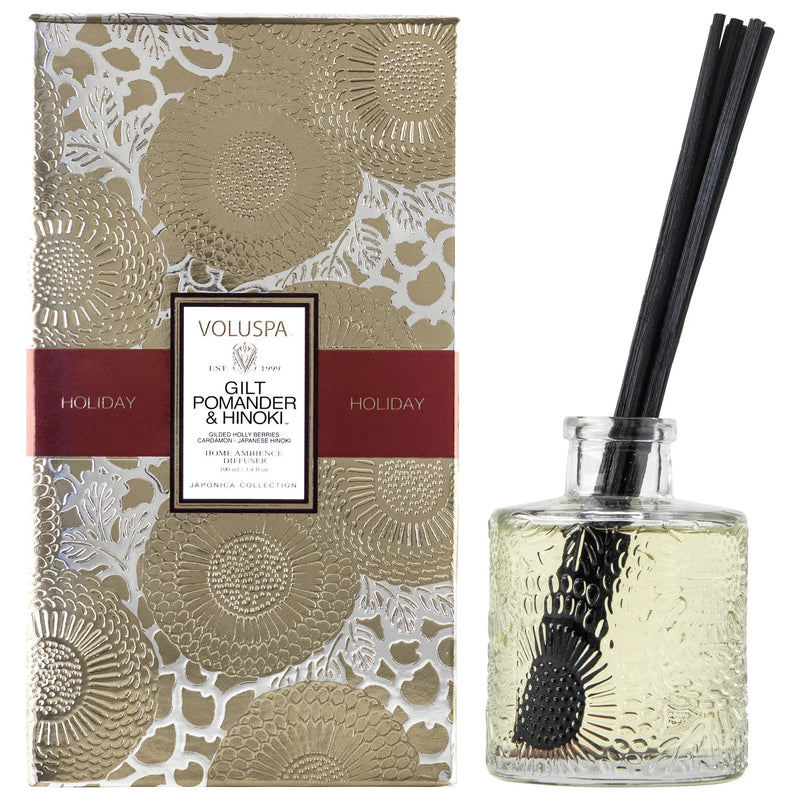 Gilt pomander reed diffuser