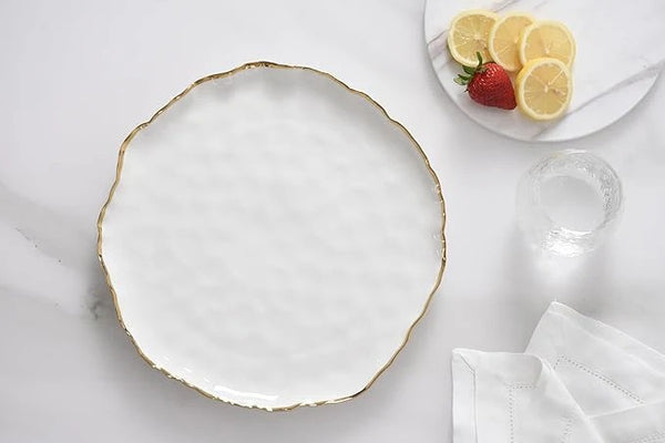 Portofino round platter gold