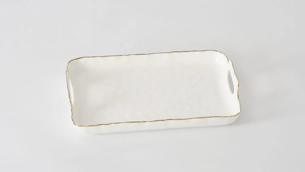 Portofino rectangular tray w handles