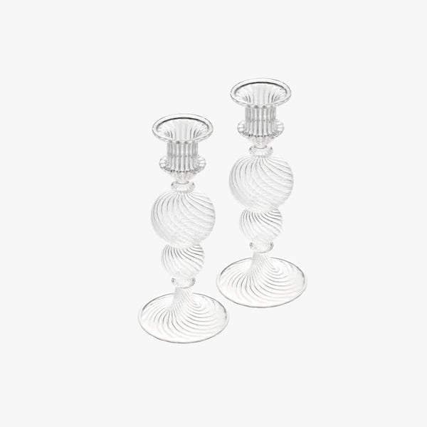 Tourbillon candlestick  medium set de 2