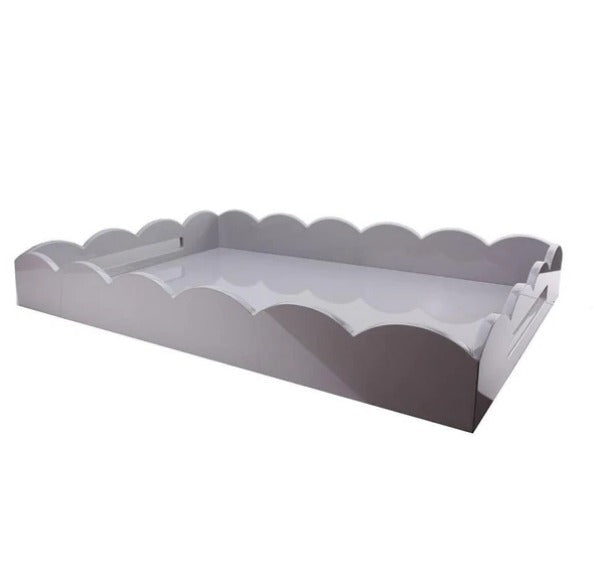 Scalloped tray chiffon 26x17