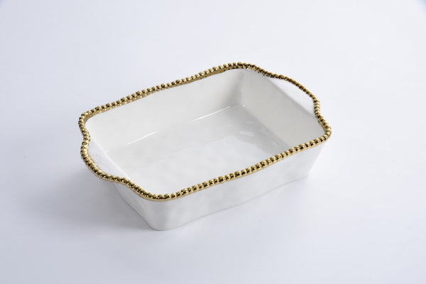 Golden Salerno rectagular baking dish