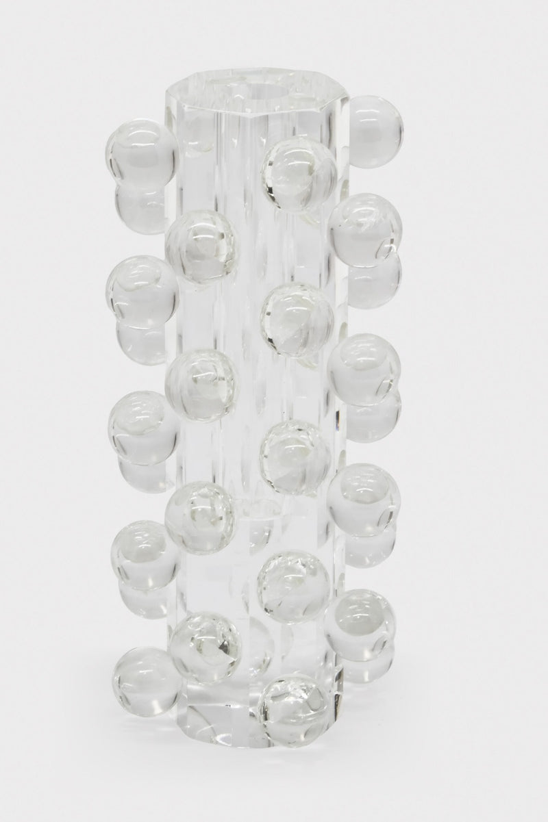 Crystal bud vase scattered balls gift