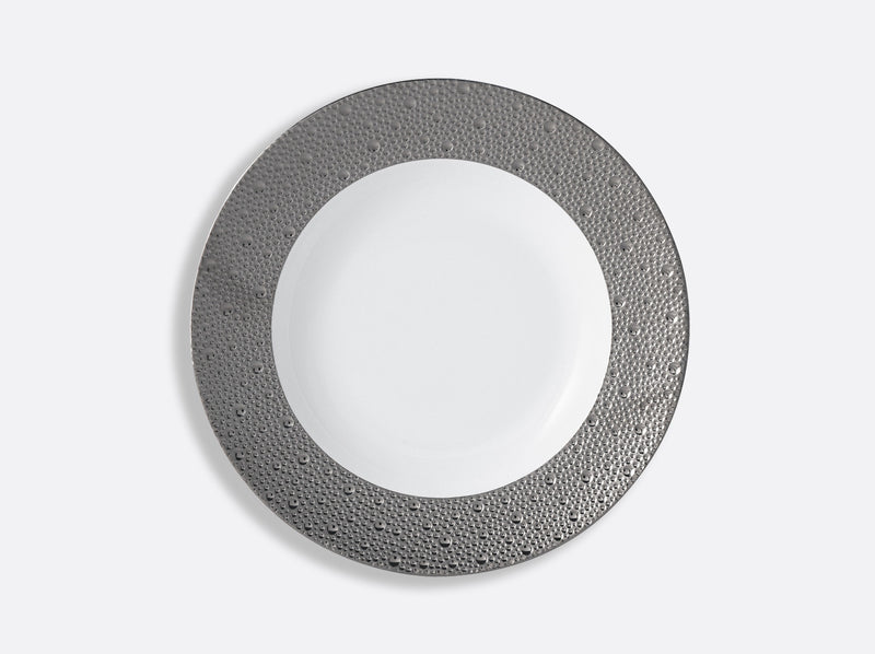 Ecume platine dinner plate