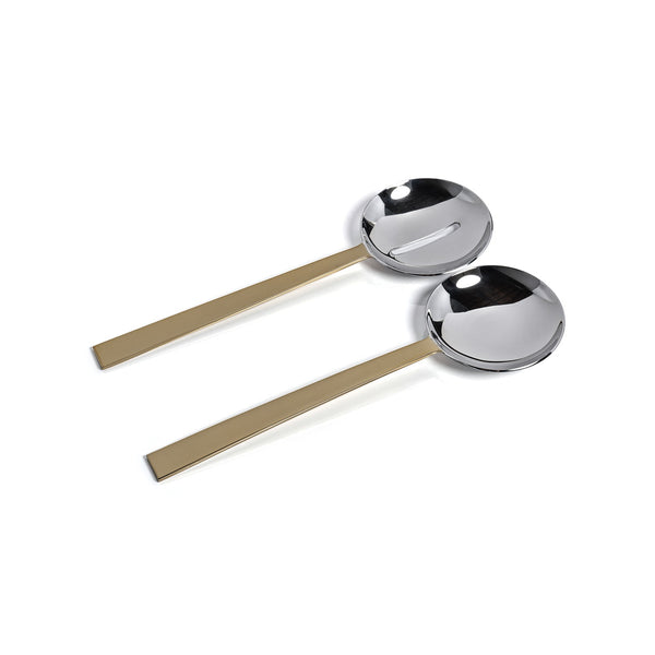 Gold salad server set