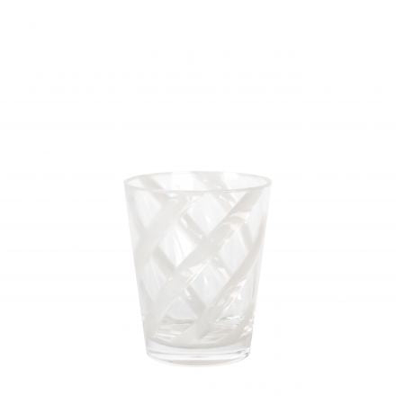 Spiral white tumbler
