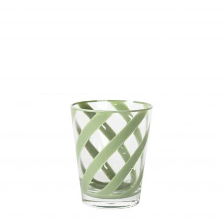 Spiral green matte tumbler