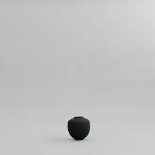 Sunao vase fat mini black