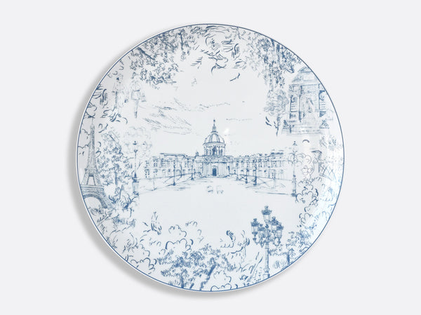 Tout paris blue round tart platter