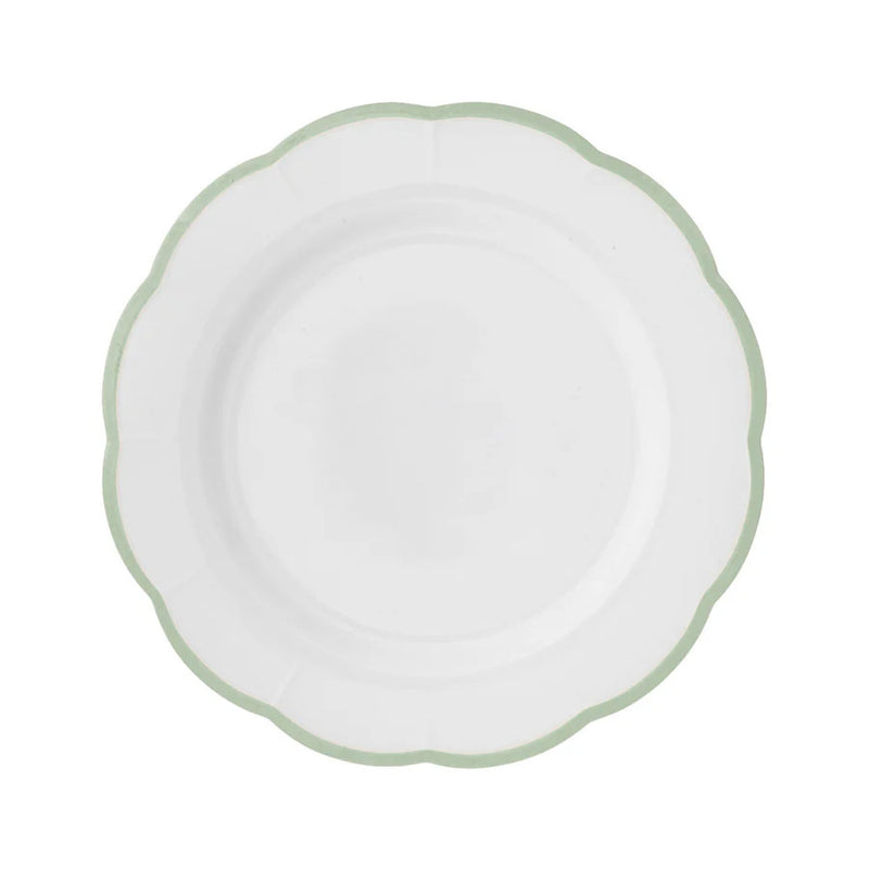 Petal green dinner plate