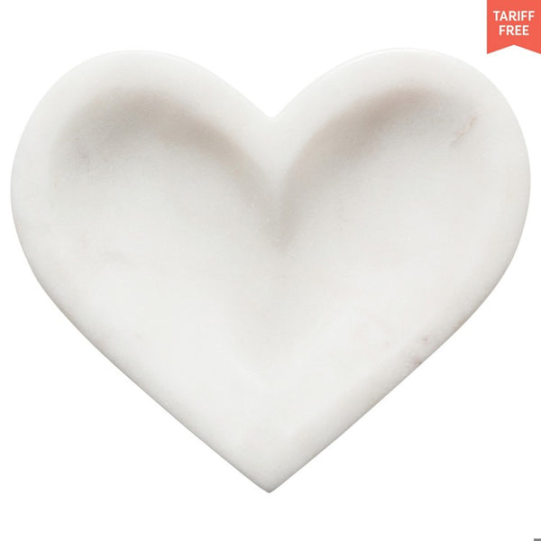 Heart marble shaped dish