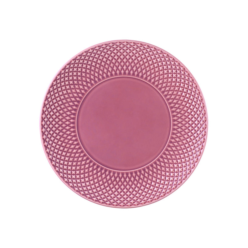 Bicos pink dinner plate