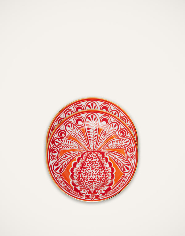 Big pineapple arancio dessert plate