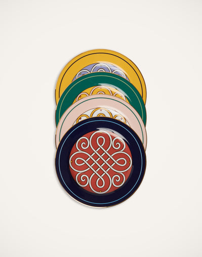 Cortile mix dessert plate set 4