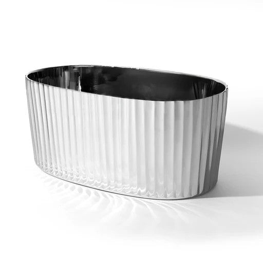 Waves silver ice party bucket