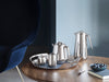 Helix tray stainless steel and leather tray