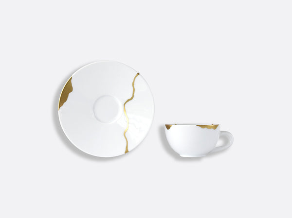 Kintsugi espresso cup and saucer