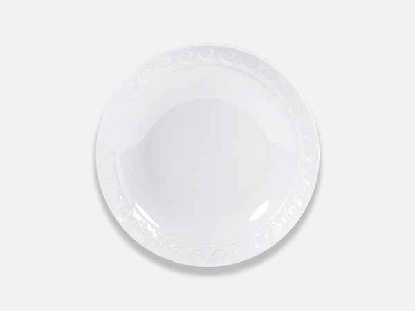 Louvre white rim soup plate