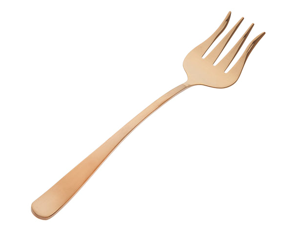 Portofino serving fork copper