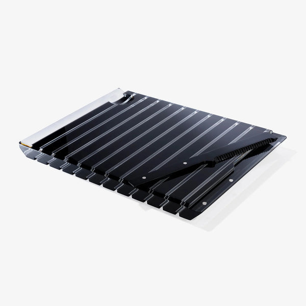 Challah board stripes black